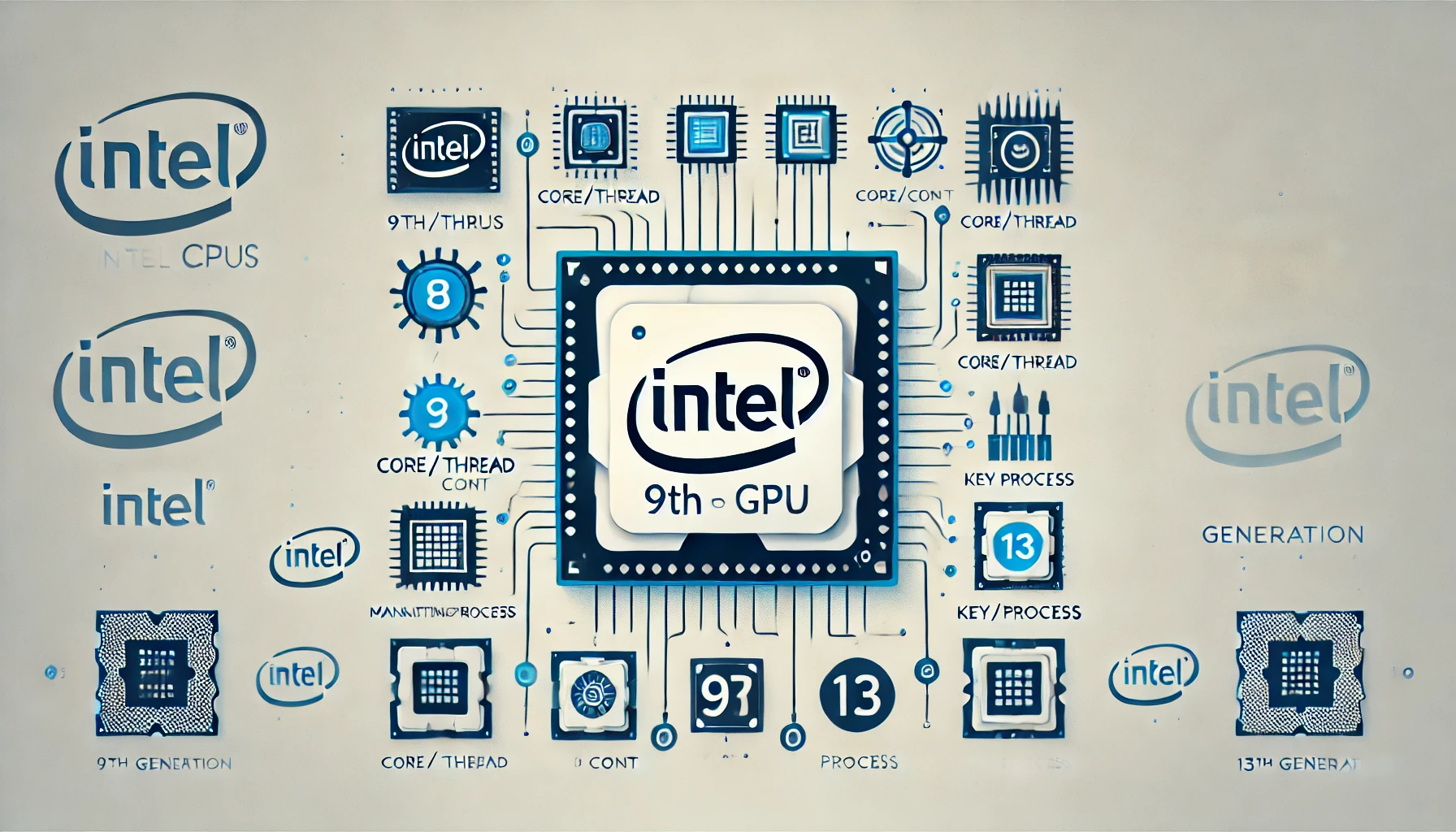 인텔 CPU 세대별 차이점 및 가격 비교: 9세대부터 13세대까지